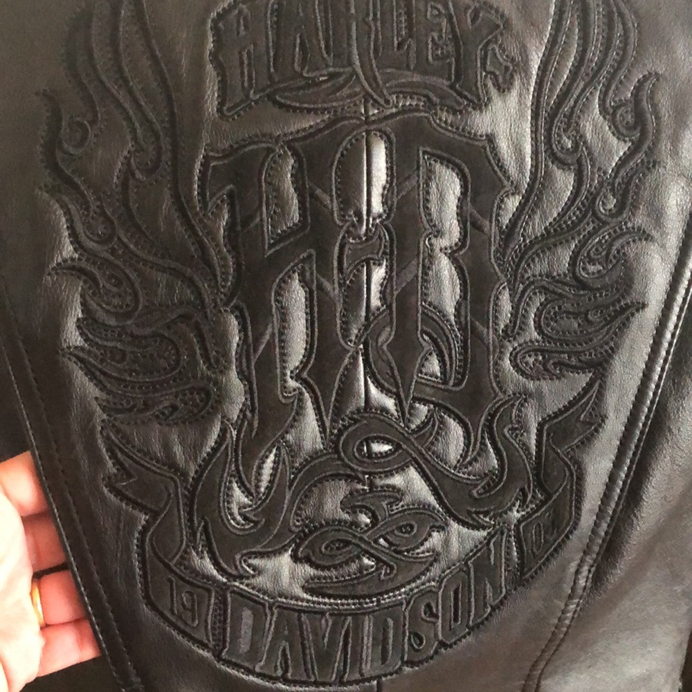 Harley-Davidson leather jacket women’s. XS